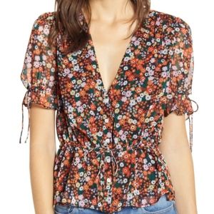 NWT The East Order Arlo Floral Blouse XS